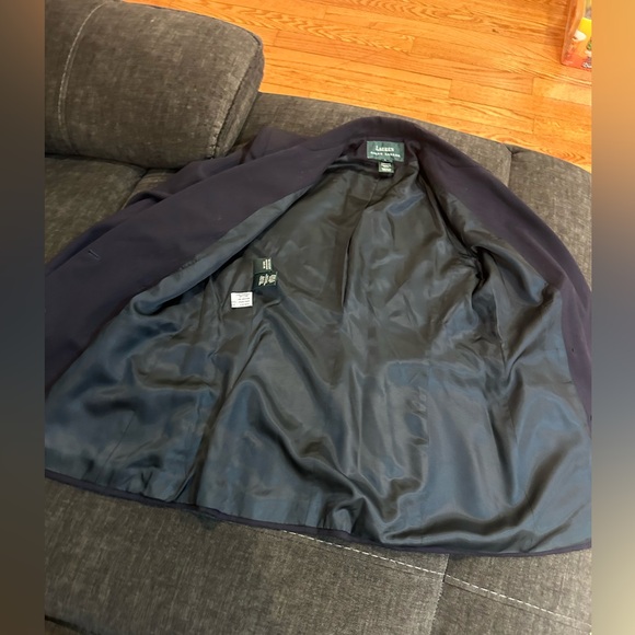 Vintage Ralph Lauren Navy Double-Breasted Wool Blazer Size Medium - Picture 7 of 16